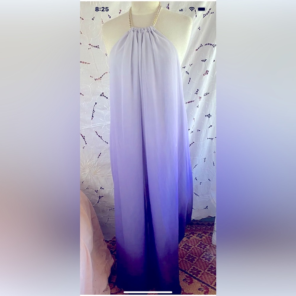 Jennifer Lopez Purple Hombre Greek Goddess Dress M
